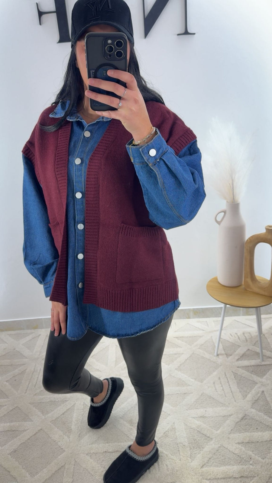 Veste en jean avec pull MAISSA