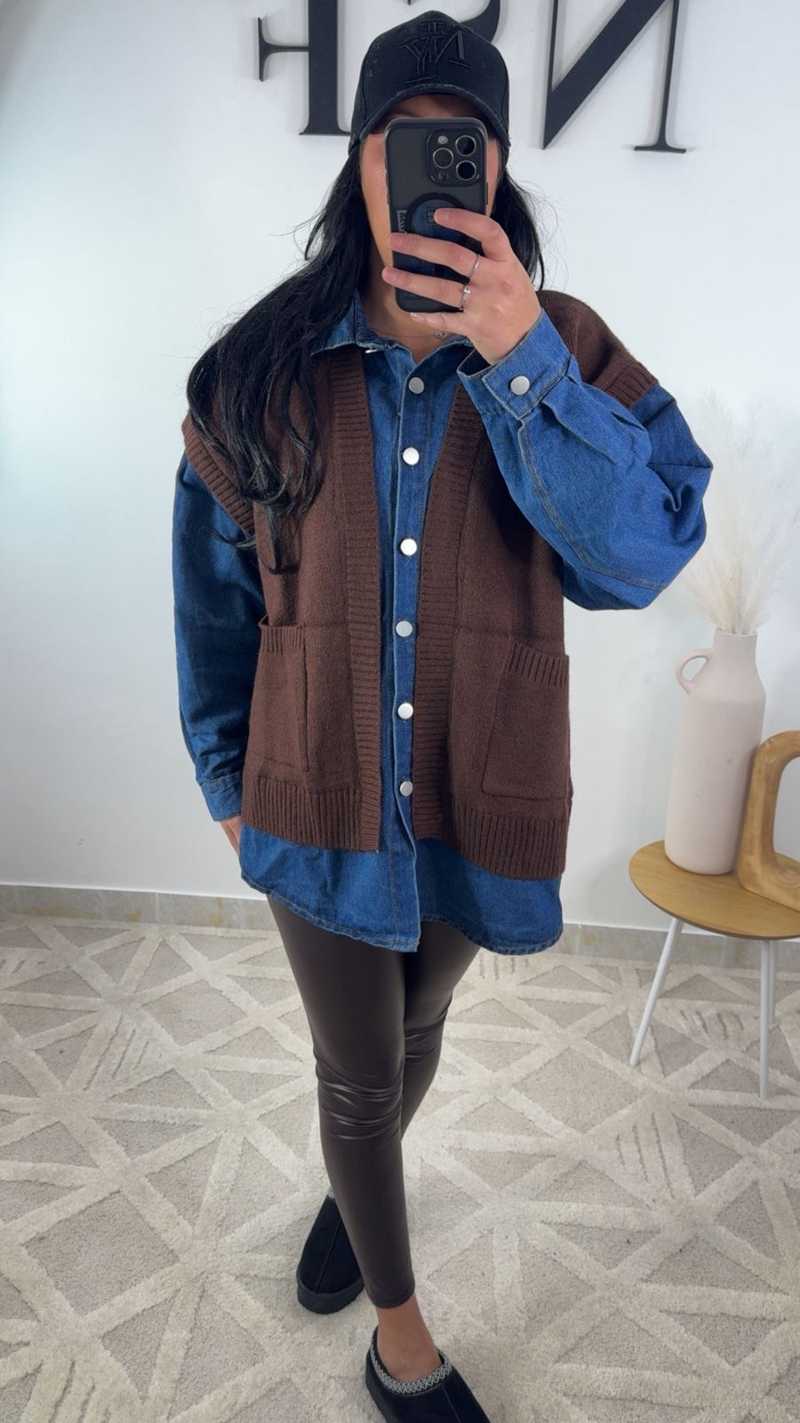 Veste en jean avec pull MAISSA