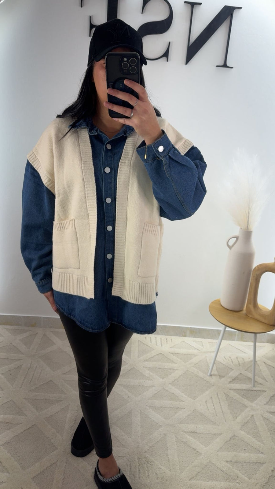 Veste en jean avec pull MAISSA