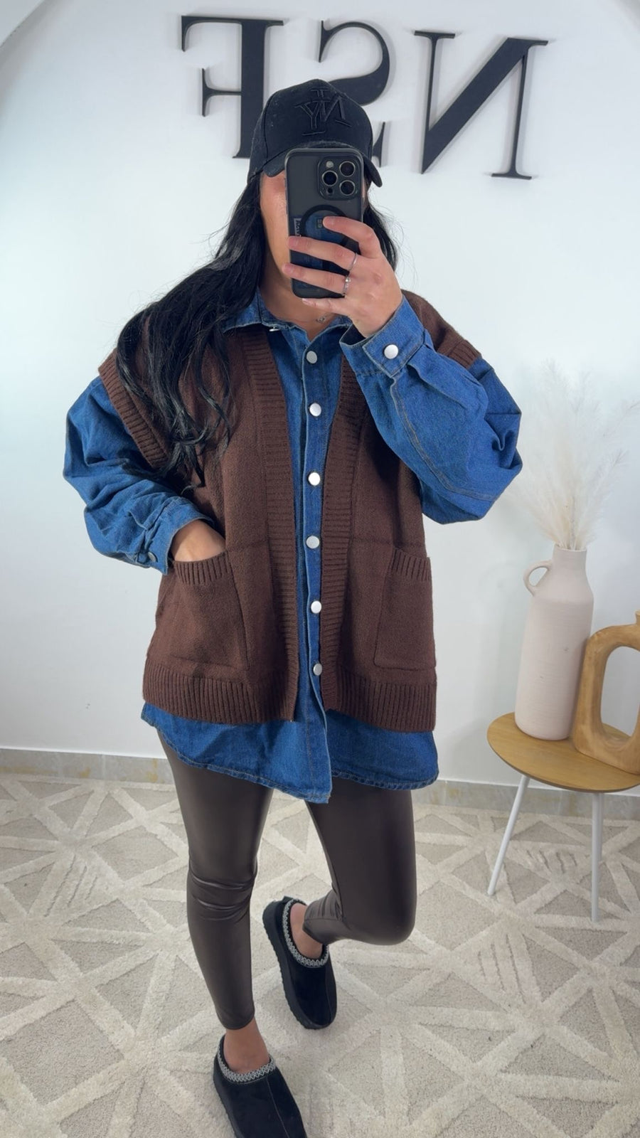 Veste en jean avec pull MAISSA