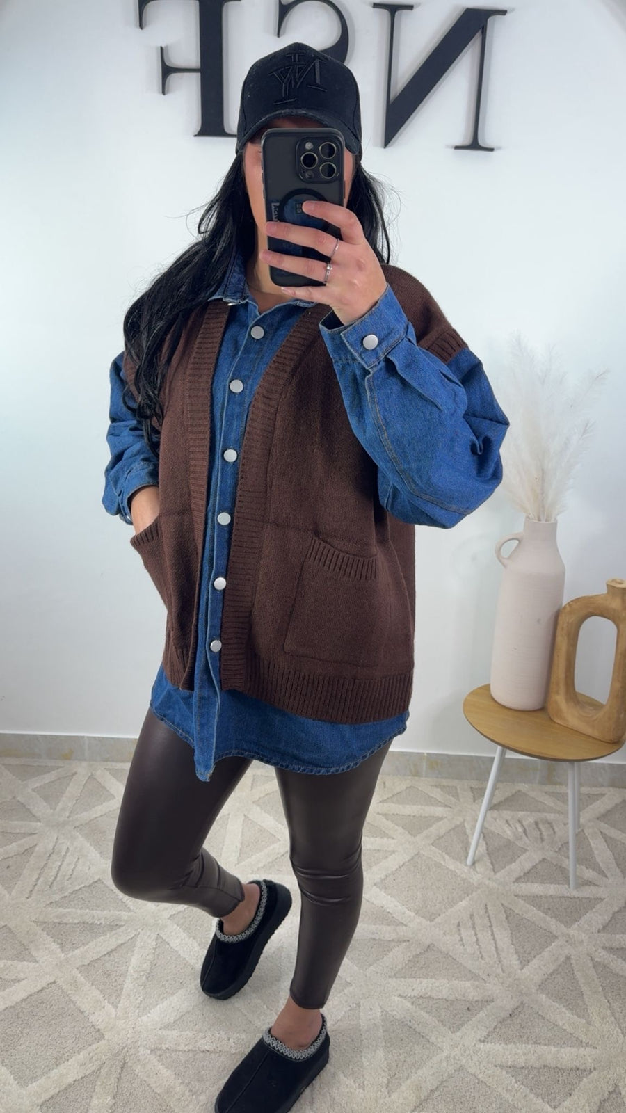 Veste en jean avec pull MAISSA