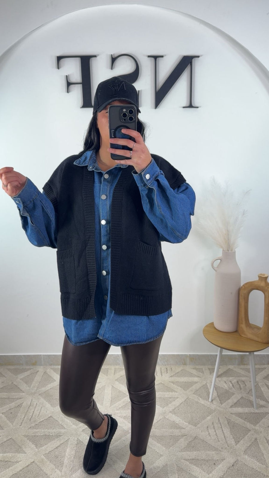 Veste en jean avec pull MAISSA
