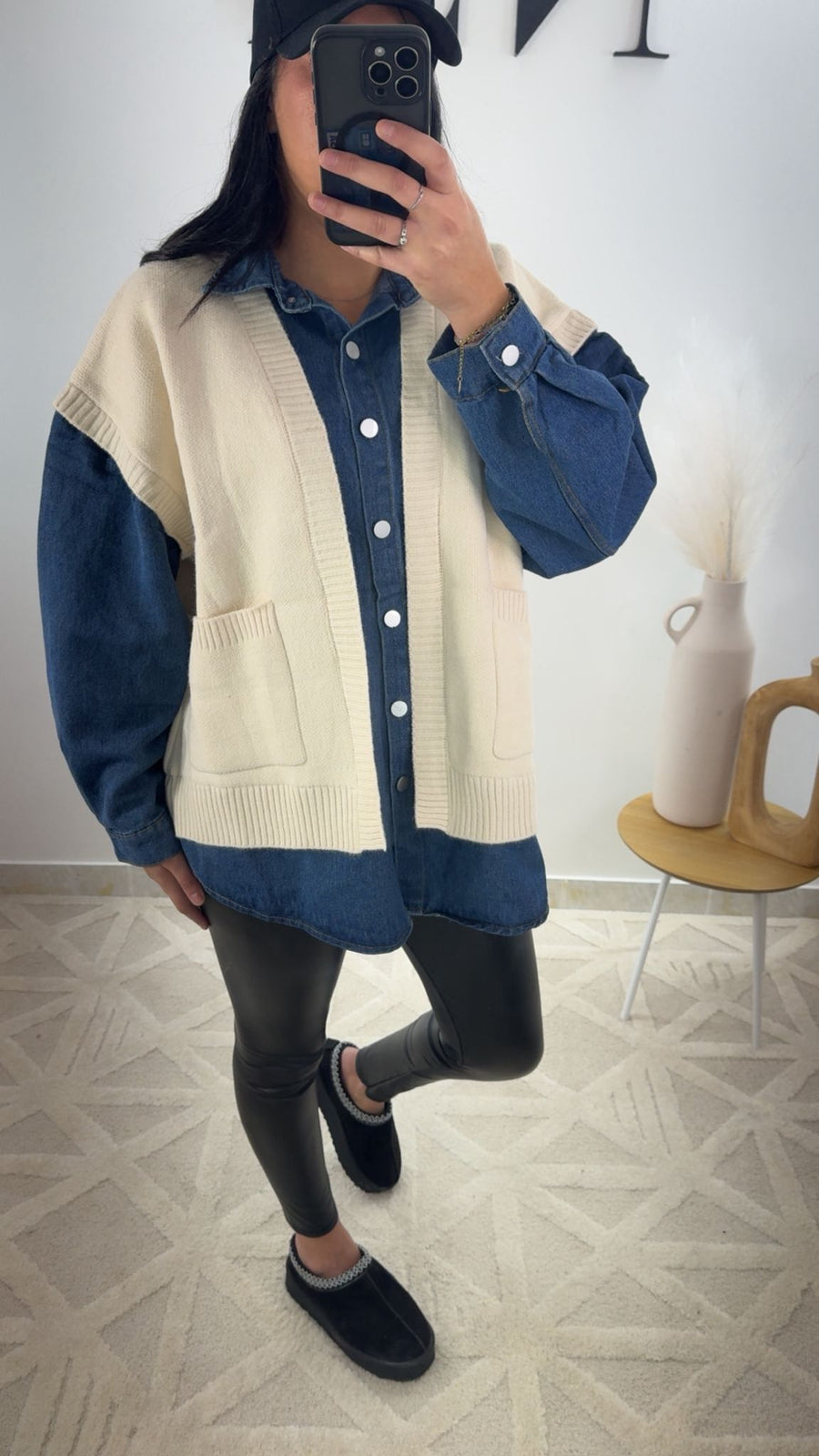 Veste en jean avec pull MAISSA