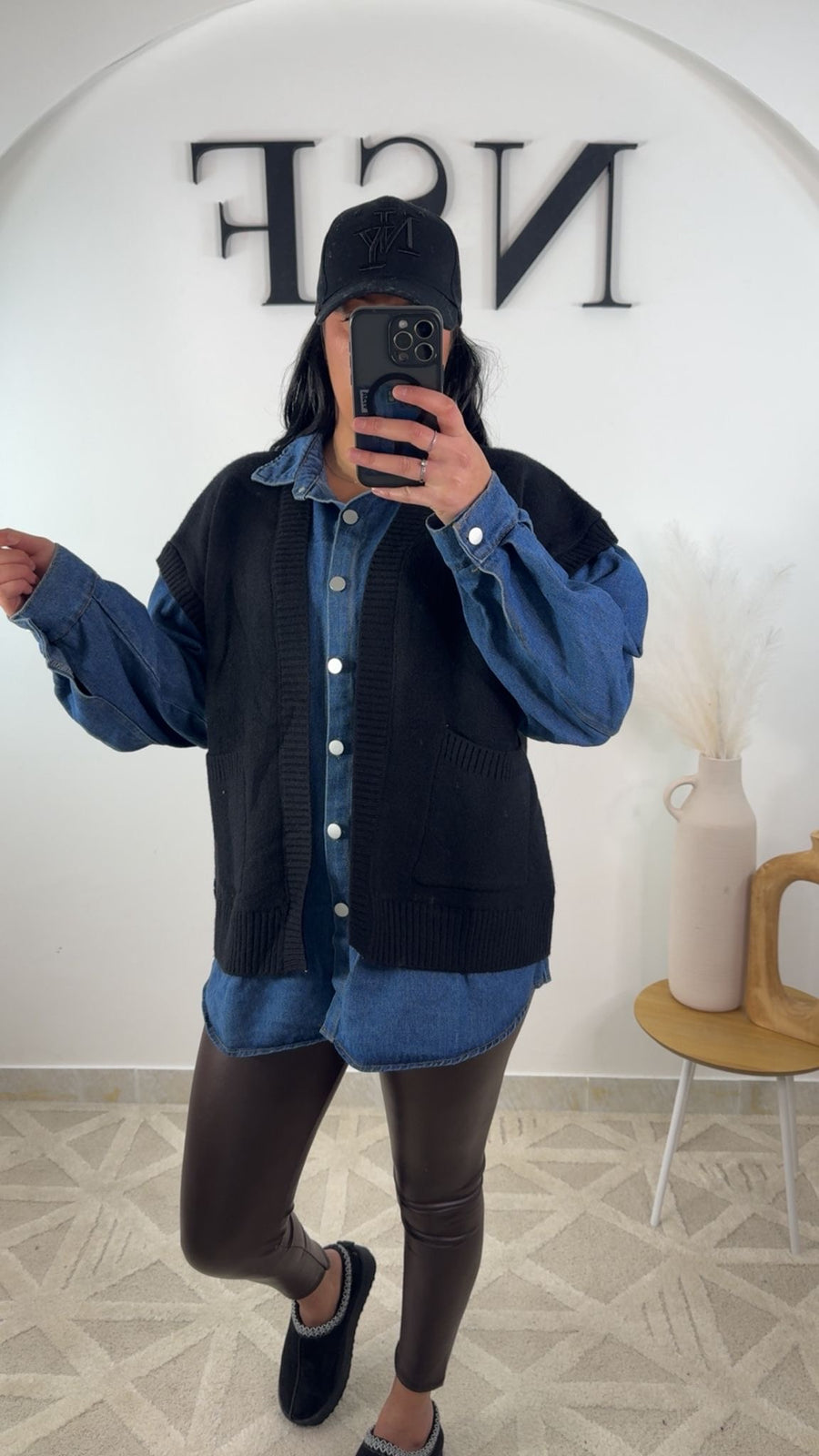 Veste en jean avec pull MAISSA