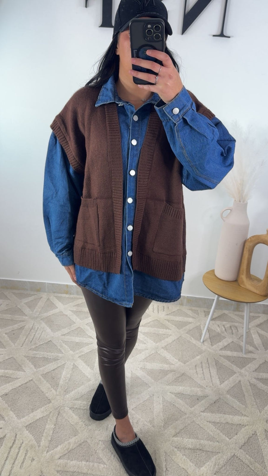 Veste en jean avec pull MAISSA